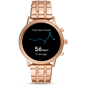 Horlogeband Fossil FTW6035 Staal Rosé 22mm